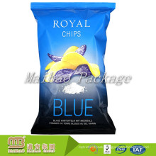 Custom Printed Plastic Foil Lined Disposable Snacks Back Seal Packaging Potato Chips Bag Manufacturer